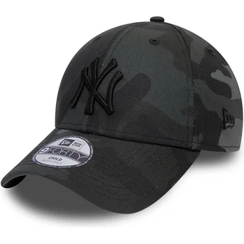 Sapkák ívelt terepmintás állítható gyereknek 9FORTY League Essential New York Yankees MLB New Era