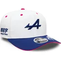 9fifty-stretch-snap-guanyu-zhou-alpine-formula-1-renault-snapback-kappe-in-weiss-blau-und-rosa-von-new-era