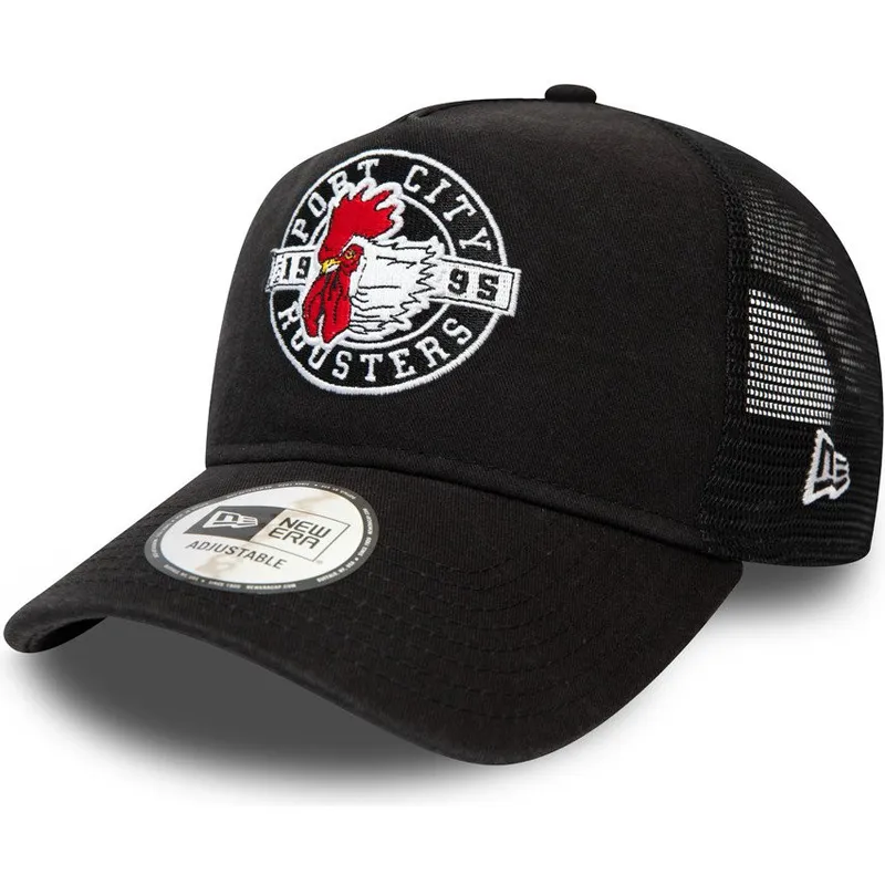 sapkak-ivelt-fekete-snapback-a-frame-port-city-roosters-milb-new-era sapkak-ivelt-fekete-snapback-a-frame-port-city-roosters-milb-new-era