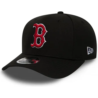 schwarze-curved-snapback-kappe-9fifty-stretch-snap-der-boston-red-sox-mlb-von-new-era