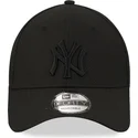 schwarze-39thirty-diamond-era-curved-cap-mit-schwarzem-logo-der-new-york-yankees-mlb-von-new-era