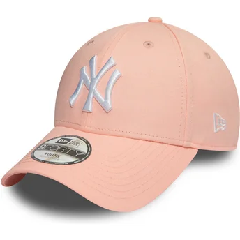 Sapkák ívelt rózsaszín állítható gyereknek 9FORTY League Essential New York Yankees MLB New Era
