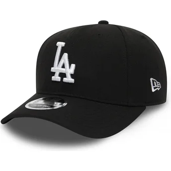 schwarze-gebogene-snapback-kappe-9fifty-stretch-snap-der-los-angeles-dodgers-mlb-von-new-era