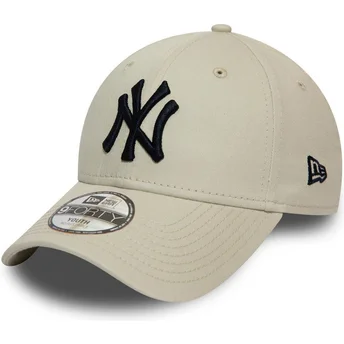 Sapkák ívelt bézs állítható gyereknek 9FORTY League Essential New York Yankees MLB New Era