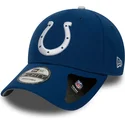 blaue-und-weisse-verstellbare-curved-cap-9forty-the-league-der-indianapolis-colts-nfl-von-new-era