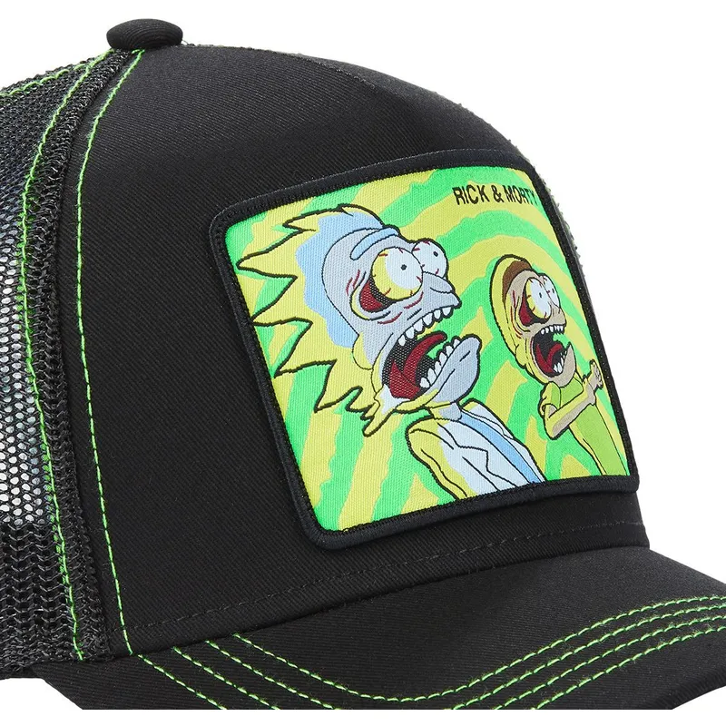 trucker-cap-schwarz-rick-und-morty-psy2-von-capslab
