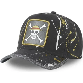 Sapkák ívelt fekete állítható TAG LOG1 Szalmakalap Kalózok One Piece Capslab