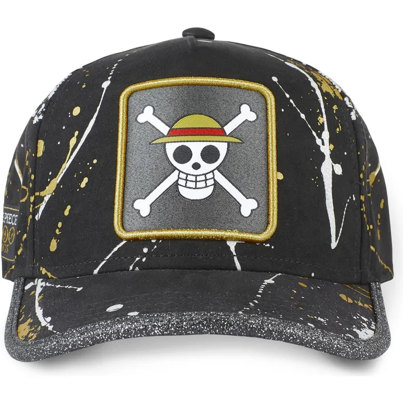 svart-justerbar-bojd-keps-straw-hat-pirates-tag-log1-one-piece-fran-capslab