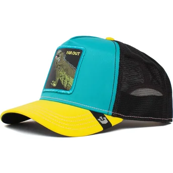 trucker-cap-blau-schwarz-und-gelb-far-out-iguana-party-the-farm-von-goorin-bros