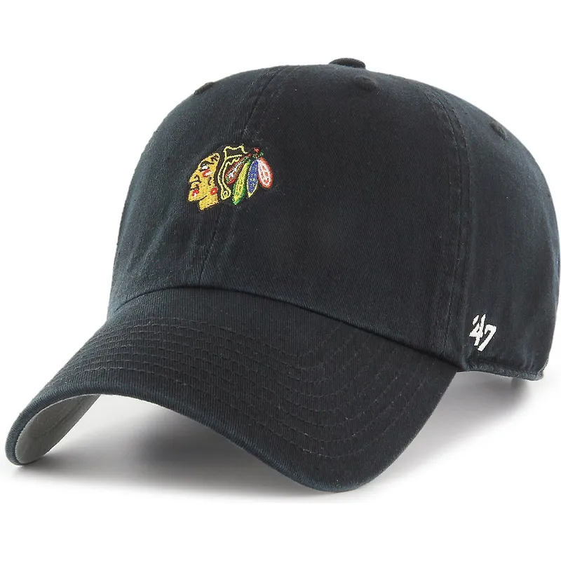 sapkak-ivelt-fekete-allithato-clean-up-base-runner-chicago-blackhawks-nhl-47-brand