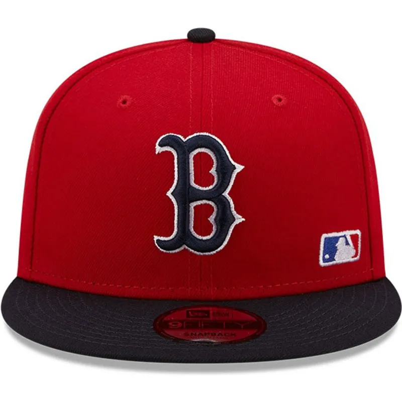 sapkak-lapos-piros-snapback-9fifty-team-arch-boston-red-sox-mlb-new-era