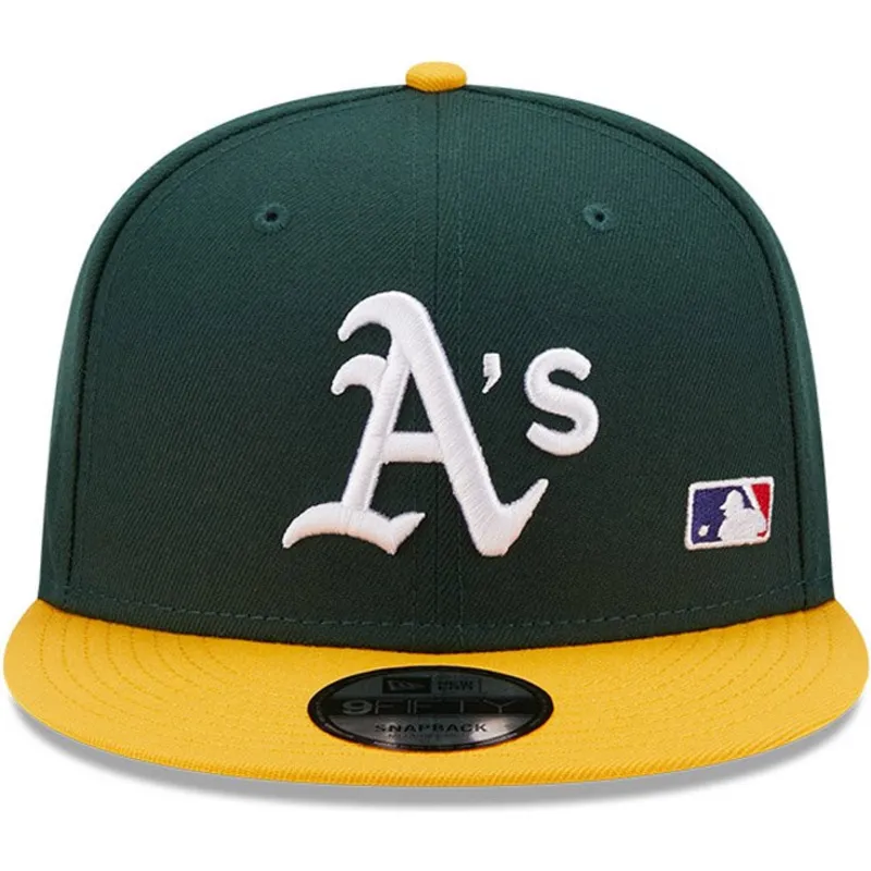 sapkak-lapos-zold-snapback-9fifty-team-arch-oakland-athletics-mlb-new-era