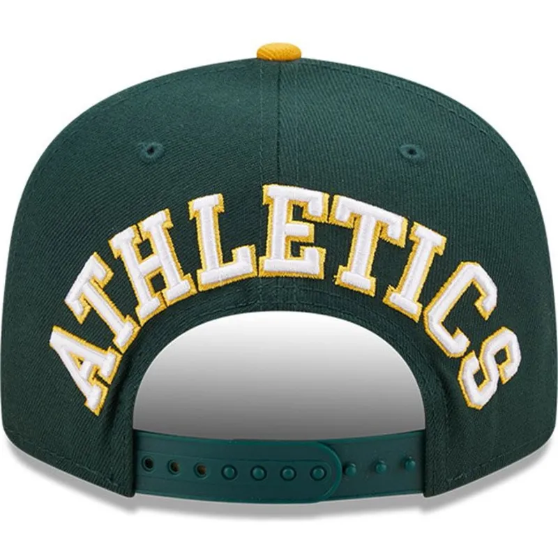 sapkak-lapos-zold-snapback-9fifty-team-arch-oakland-athletics-mlb-new-era