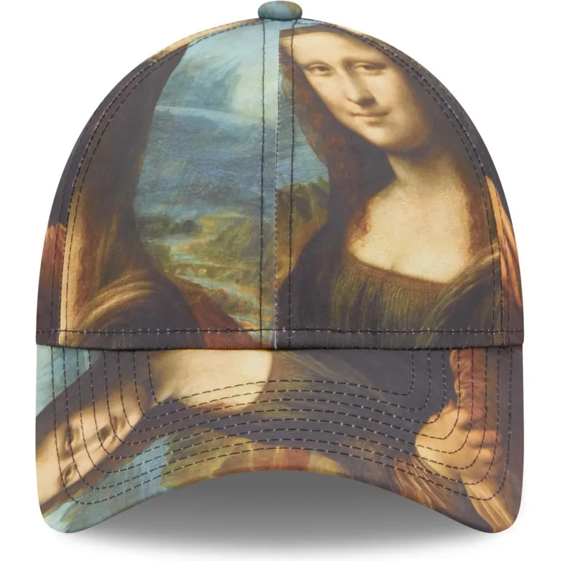 mehrfarbige-verstellbare-curved-cap-9forty-mona-lisa-le-louvre-von-new-era