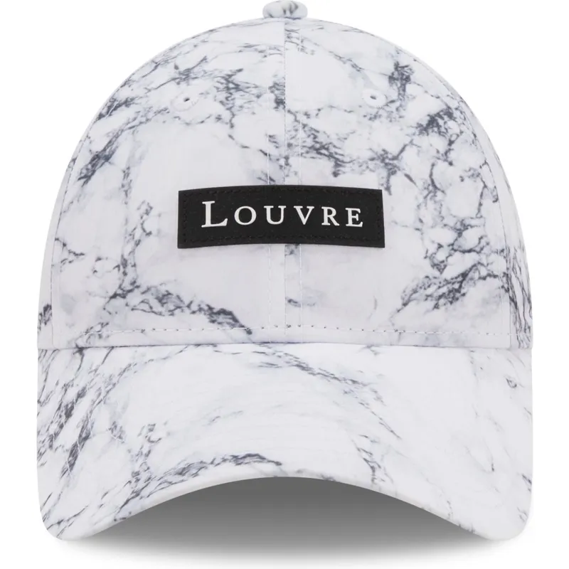 sapkak-ivelt-feher-allithato-9forty-clear-marble-le-louvre-new-era