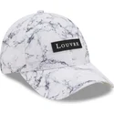 sapkak-ivelt-feher-allithato-9forty-clear-marble-le-louvre-new-era