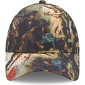 9forty-verstellbare-mehrfarbige-kappe-la-liberte-guidant-le-peuple-le-louvre-von-new-era