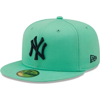 new-era-59fifty-league-essential-new-york-yankees-mlb-kappe-in-blau-mit-marineblauem-logo