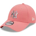 new-era-new-york-yankees-mlb-9forty-infill-verstellbare-rosa-kappe-mit-gebogenem-schirm