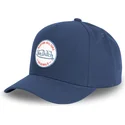 von-dutch-kustom-kulture-col-mar1-navyblaue-snapback-cap-mit-gebogenem-schirm