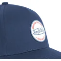 von-dutch-kustom-kulture-col-mar1-navyblaue-snapback-cap-mit-gebogenem-schirm