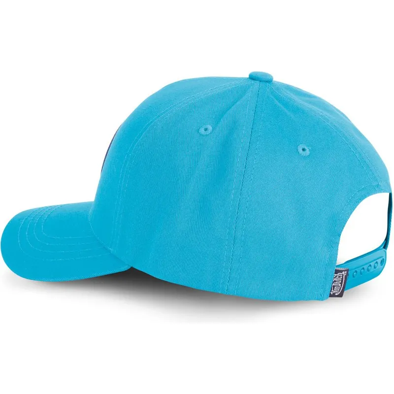 blaue-gebogene-snapback-kappe-kustom-kulture-col-dblu-von-von-dutch