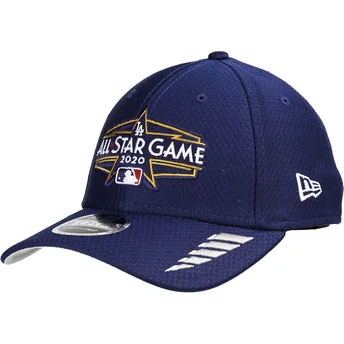 Sapkák ívelt kék snapback 9FORTY Washed Pack Split Los Angeles Dodgers MLB New Era