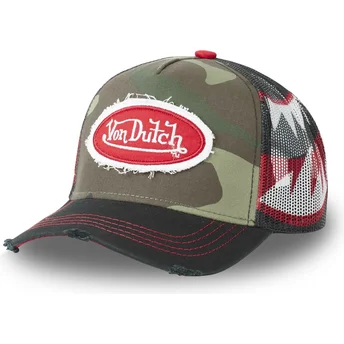Sapkák ívelt terepmintás snapback CAS1 WAR Von Dutch