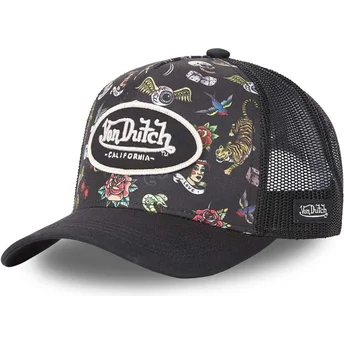 Sapkák ívelt fekete snapback Tattoo TAT NR Von Dutch