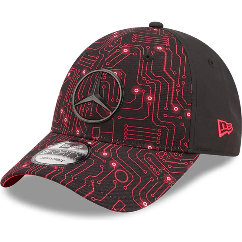 sapkak-ivelt-piros-allithato-9forty-esports-grand-prix-mercedes-formula-1-new-era