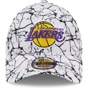 sapkak-ivelt-feher-allithato-9forty-marble-los-angeles-lakers-nba-new-era