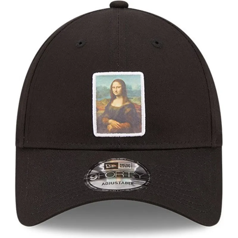 sapkak-ivelt-fekete-allithato-9forty-patch-mona-le-louvre-new-era