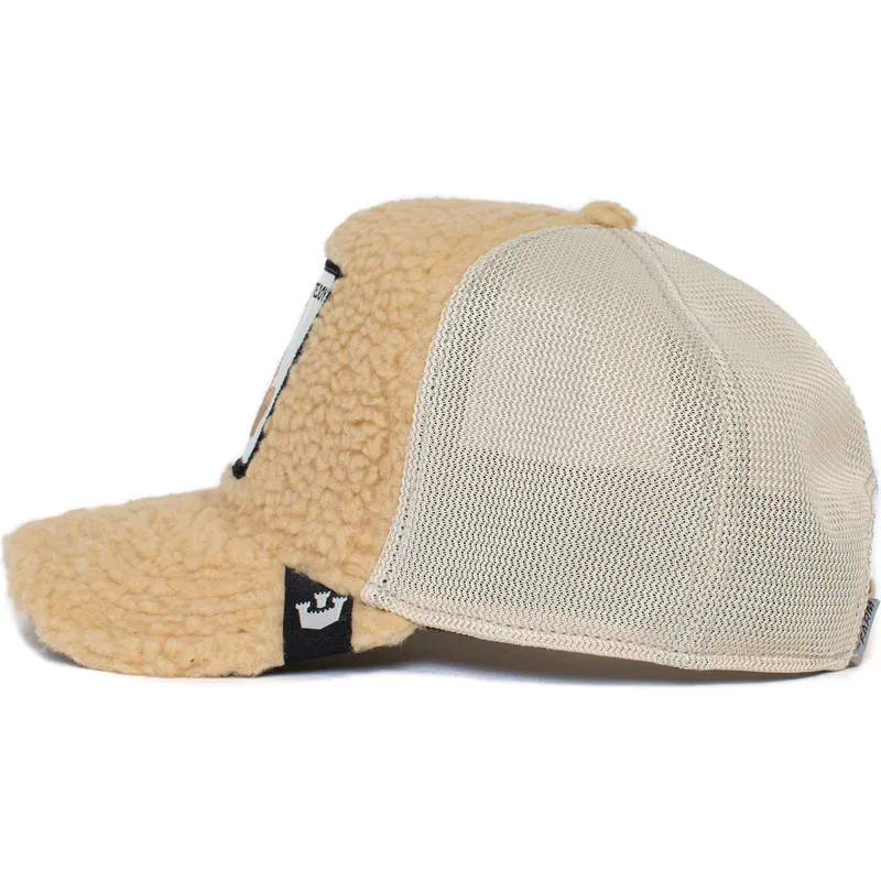 cap-ivelt-bezhov-snapbek-de-borreguillo-oso-peluche-teddy-first-best-friend-the-farm-the-farm-de-goorin-bros