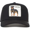 trucker-cap-schwarz-hund-rottweiler-bad-boy-the-baddest-boy-the-farm-von-goorin-bros