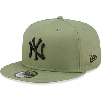 sapkak-lapos-zold-snapback-9fifty-league-essential-new-york-yankees-mlb-new-era