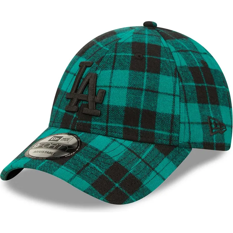 sapkak-ivelt-zold-allithato-9forty-plaid-los-angeles-dodgers-mlb-new-era