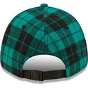 gorra-curva-verde-oscuro-ajustable-con-logo-negro-9forty-plaid-de-los-angeles-dodgers-mlb-de-new-era