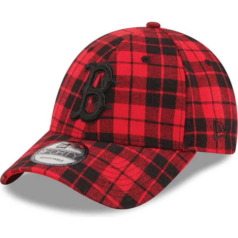 sapkak-ivelt-piros-allithato-9forty-plaid-boston-red-sox-mlb-new-era