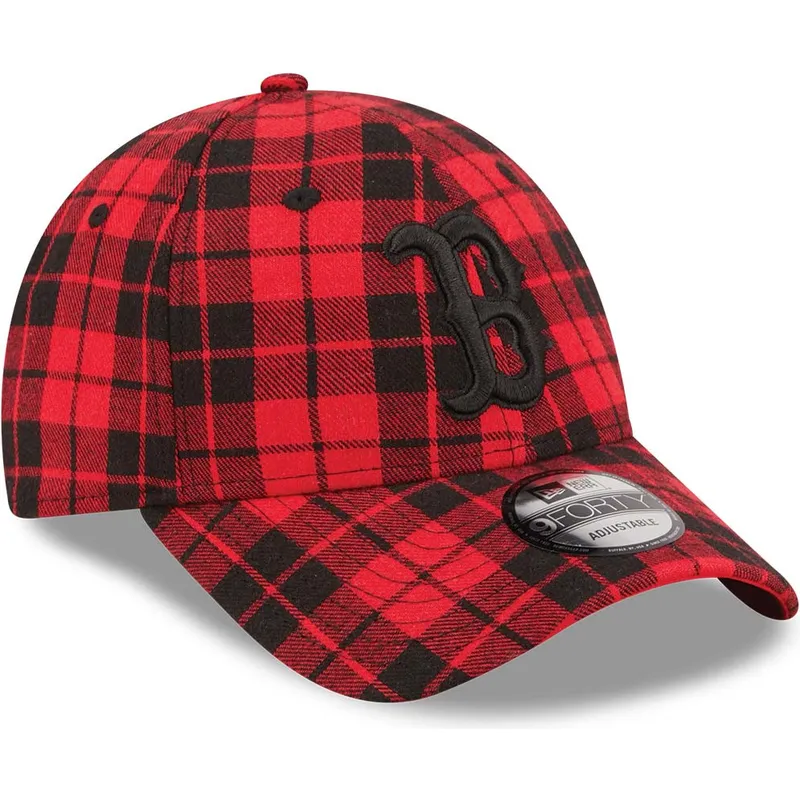 sapkak-ivelt-piros-allithato-9forty-plaid-boston-red-sox-mlb-new-era