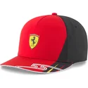 rote-und-schwarze-snapback-cap-sf-carlos-sainz-von-ferrari-formel-1-von-puma