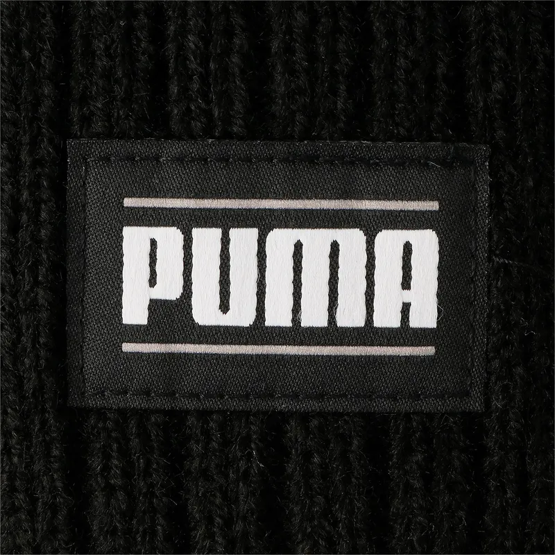 schwarze-mutze-ribbed-classic-cuff-von-puma