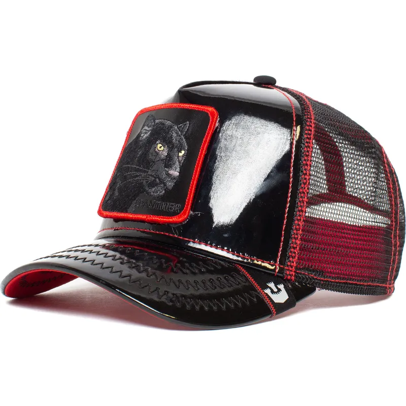 gorra-trucker-negra-pantera-black-panther-power-forever-patent-leather-the-farm-de-goorin-bros