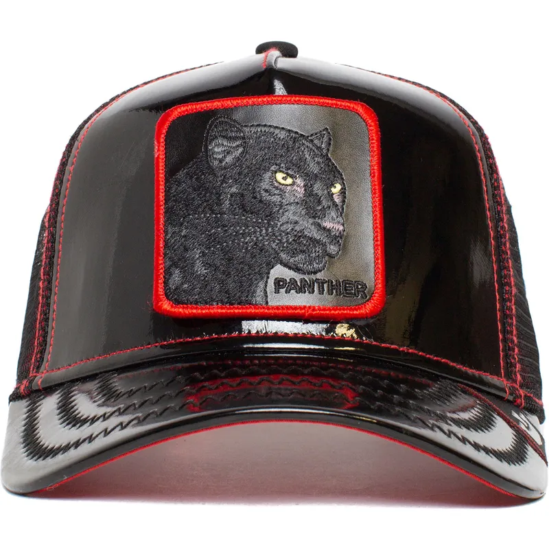 gorra-trucker-negra-pantera-black-panther-power-forever-patent-leather-the-farm-de-goorin-bros