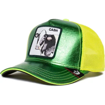 goorin-bros-the-farm-cash-shine-metallic-grun-gelbe-trucker-kappe-mit-kuhmotiv