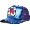 sapkak-ivelt-kek-snapback-siam-fighter-blue-light-metallic-the-farm-goorin-bros