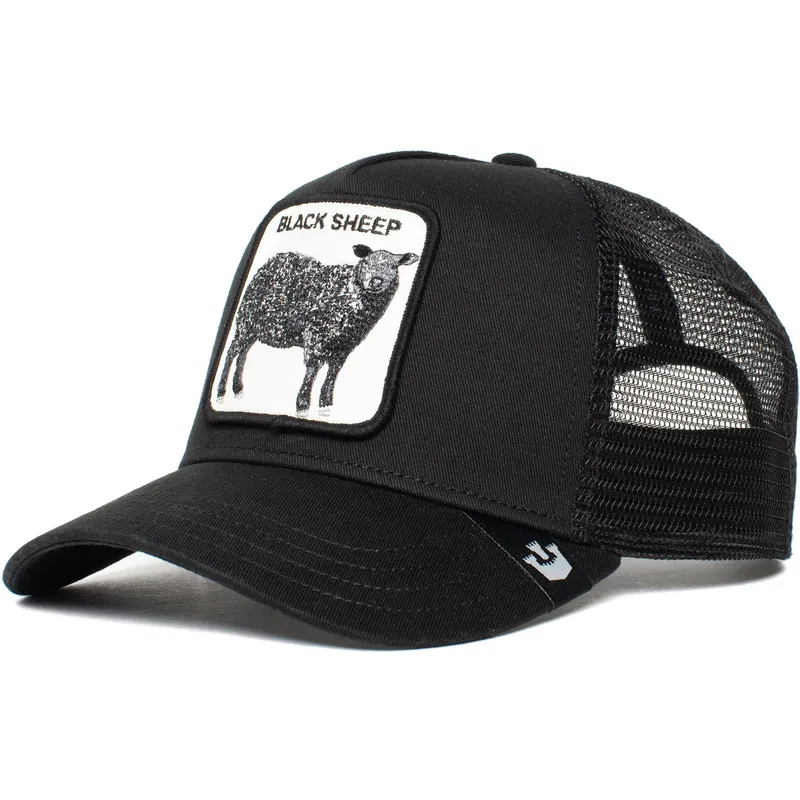 svart-trucker-keps-med-far-naughty-lamb-fran-goorin-bros