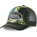 von-dutch-svart-och-gron-ahig-aop-truckerkeps