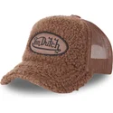 von-dutch-fur2-braune-trucker-mutze-aus-schaffell