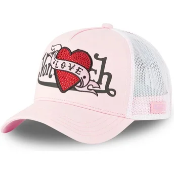 Sapkák ívelt rózsaszín snapback Love LOVU LP Von Dutch
