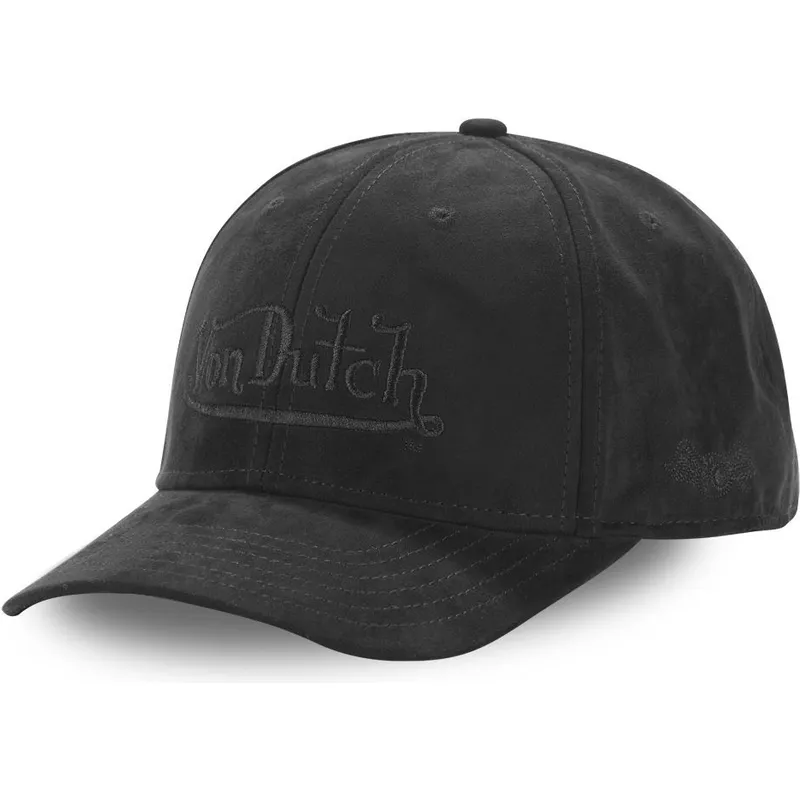 schwarze-gebogene-snapback-kappe-suedine4-von-von-dutch